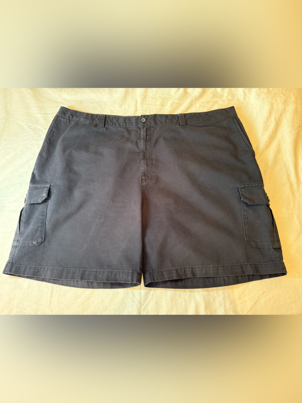 Harbor Bay Men’s Cargo Shorts Size 52R Black Utility Hiking Work Casual Big&Tall